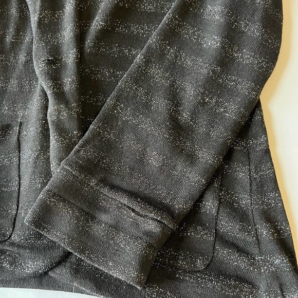 AMERICAN Rag Black and Silver striped Cardigan XL - Picture 2 of 9